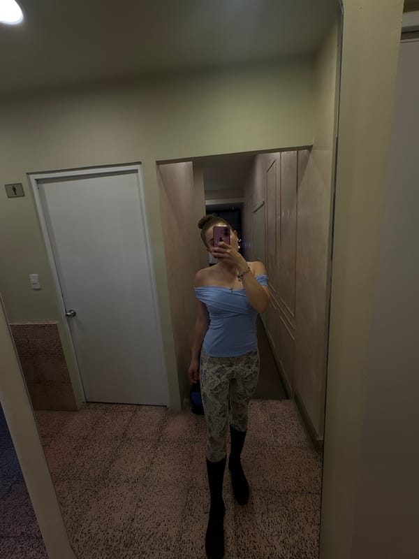 Woman documents personal space in Mexico City early morning