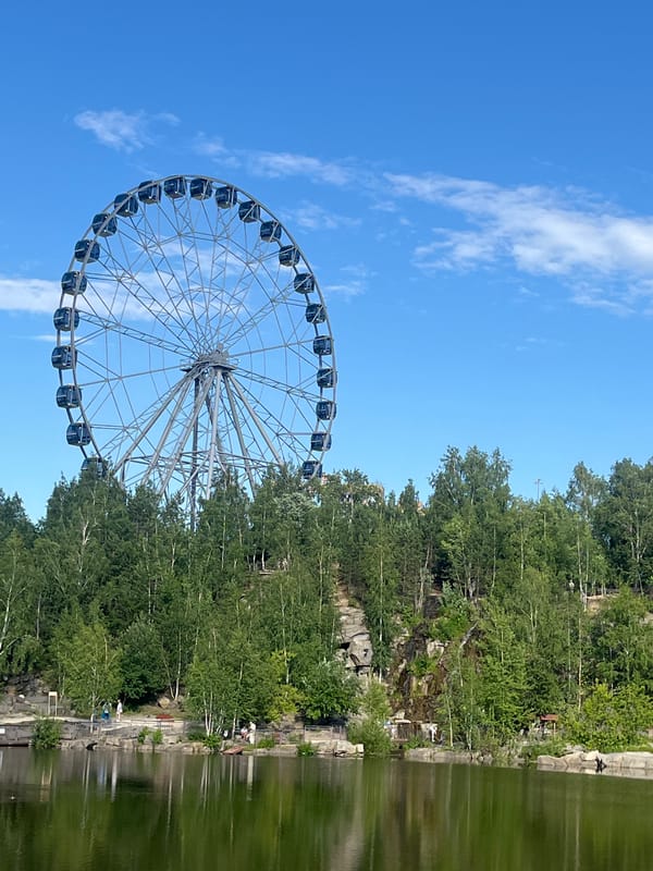 Waterfall, birch trails, and a Ferris wheel in Yekaterinburg