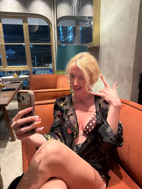 Women socialize at upscale North Kuta restaurant