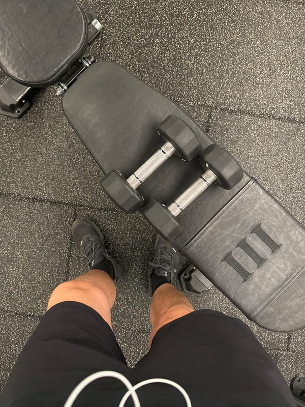 Morning gym session documented in central London