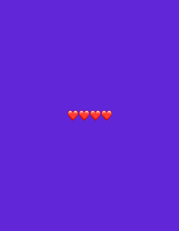 Digital messages and emojis on colored backgrounds