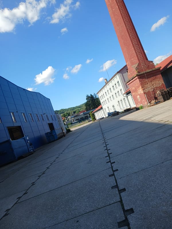 Street view and multilingual poems from a Czech town