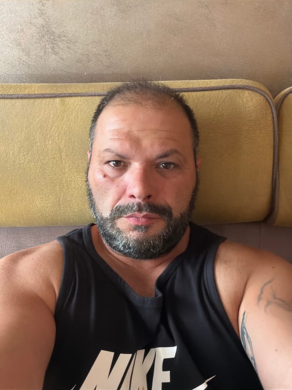 Couch selfies from a Burgas apartment, one minute apart.