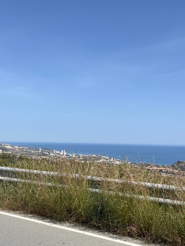Daytime scenes recorded across Germasogeia coastal area, Cyprus