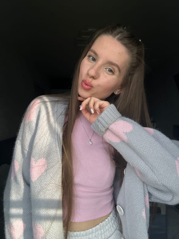 Woman documents selfie session in Klin, Russia