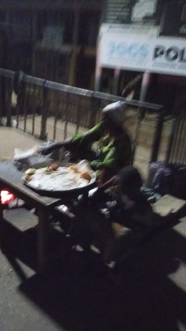 Nighttime street life captured in Lokoja, Nigeria markets