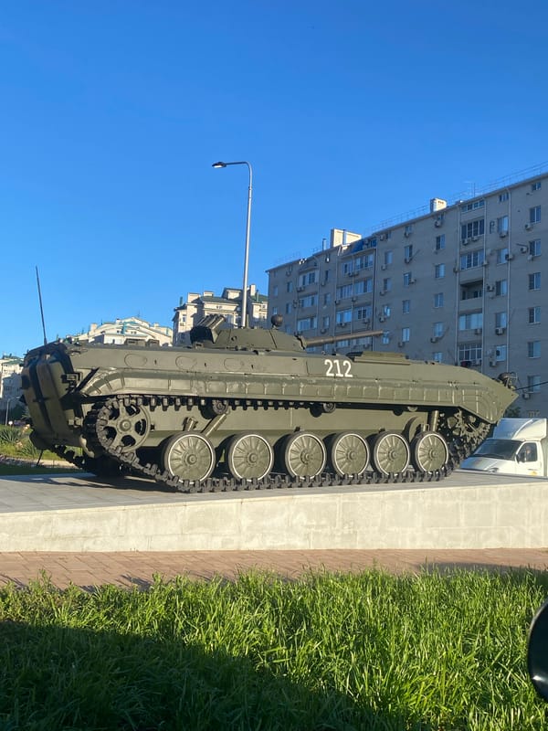 Military vehicle, infrastructure, aerial object documented in pre-dawn observations