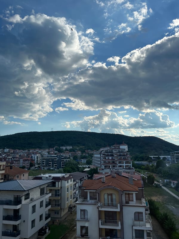 Obzor, Bulgaria on a dramatic summer afternoon