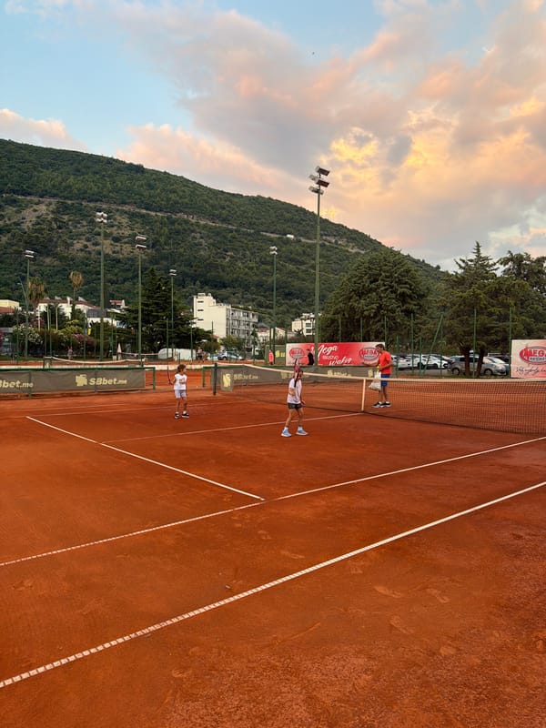 A full summer afternoon in Budva, sea to court to kitchen