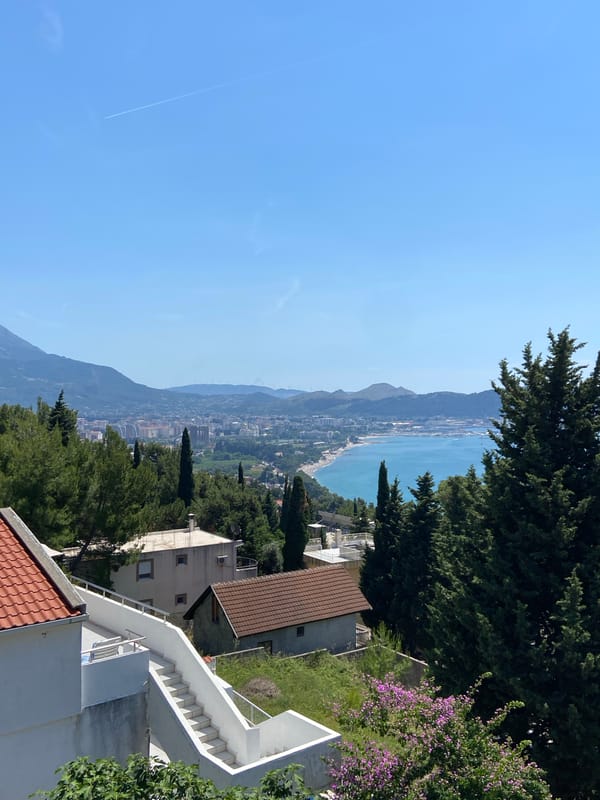 Morning scenes captured from Šušanj coastline, Montenegro
