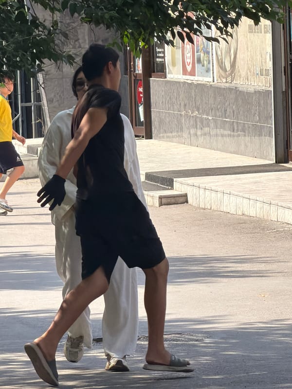 Morning street life captured across multiple urban locations