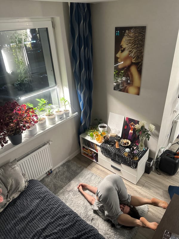 Woman photographed resting in apartment during evening in Murino