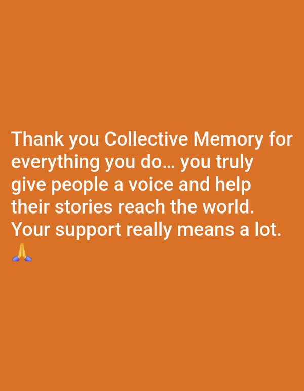 Khan Yunis resident shares gratitude messages for Collective Memory platform