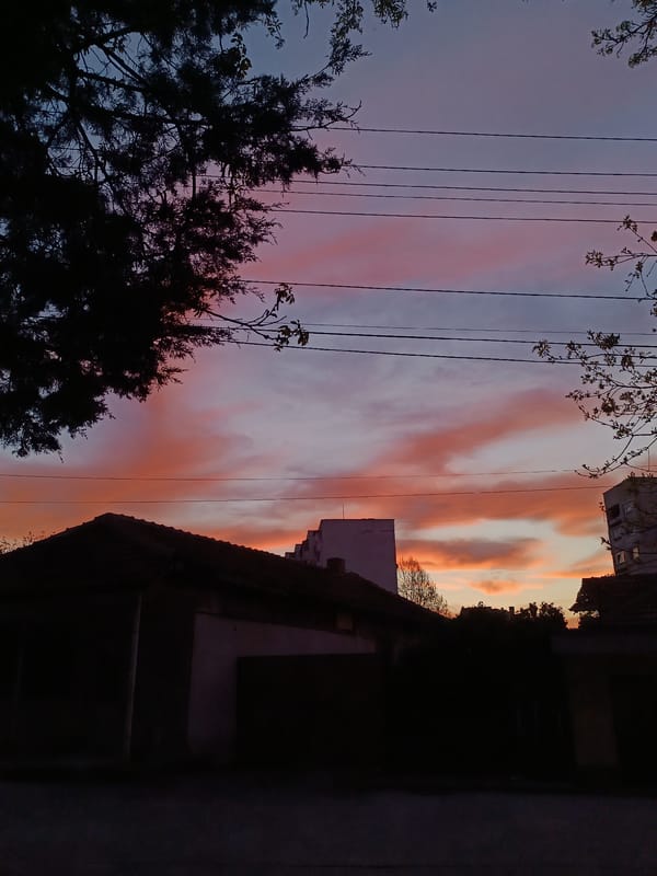 Vibrant sunset documented across Pleven, Bulgaria residential areas