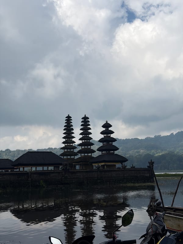 Temple visits and a roadside gathering in Banjar, Bali