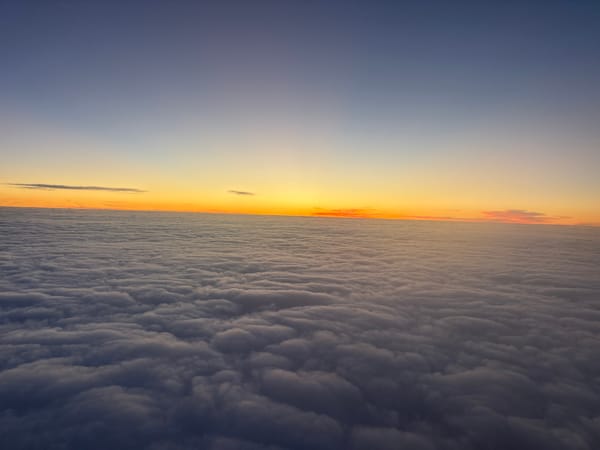 Sunset cloudscape documented over Buenos Aires skies