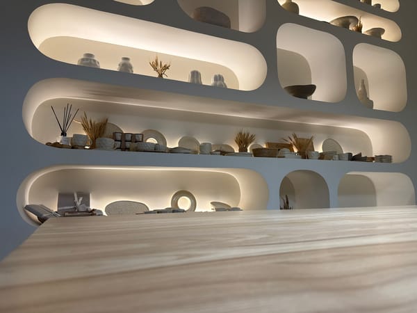 Interior commercial space documented across four photographs in Russia