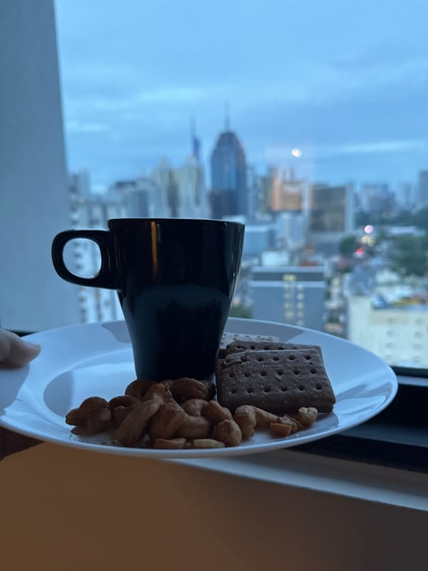 High-floor KL stay with skyline views and a snack break