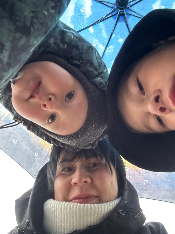 Rainy day activities captured in Zav'yalovo, Russia