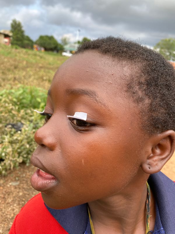 Children photographed in rural Nigerian communities during afternoon gathering