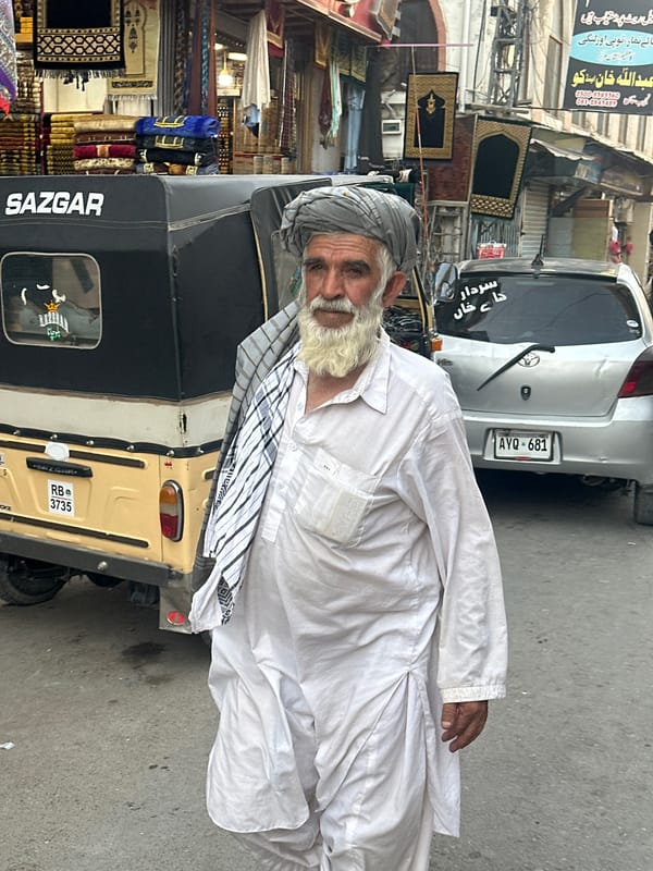 Transportation scenes captured in Quetta City during midday