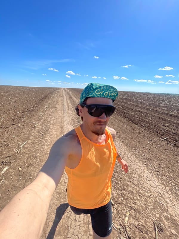 Runner documents morning exercise through rural Russian farmland