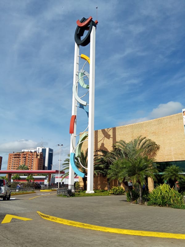 Urban art and water features documented in Guayana City