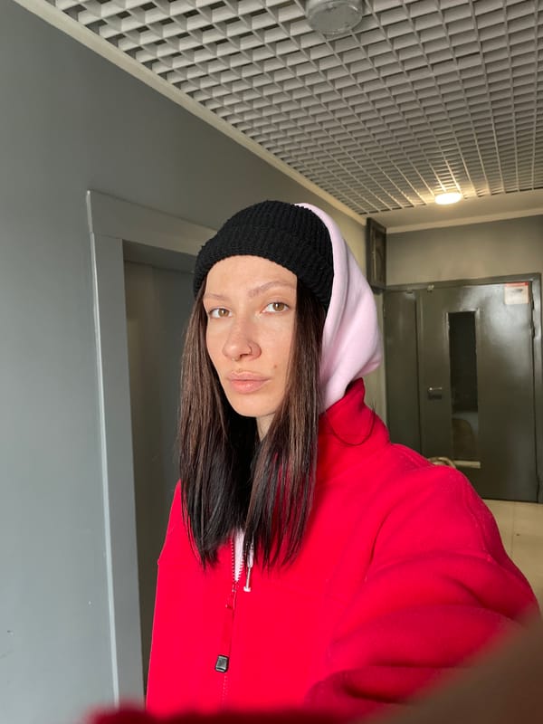 Woman photographed in multiple indoor locations in Izhevsk
