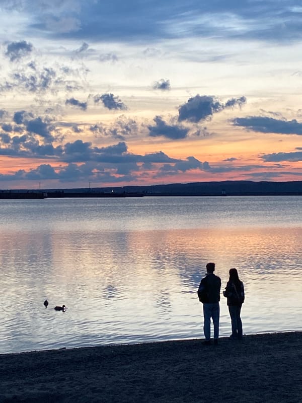 Evening lakeside moments captured across Chaikovsky, Russia