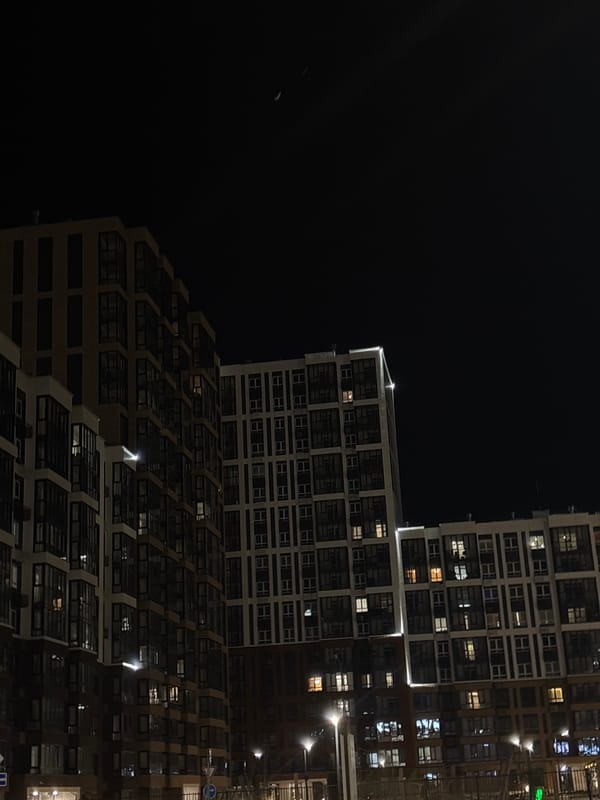 Evening documentation of Perm buildings and mall interior