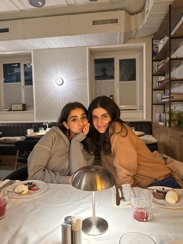 Women dine and photograph meal at Yerevan restaurant