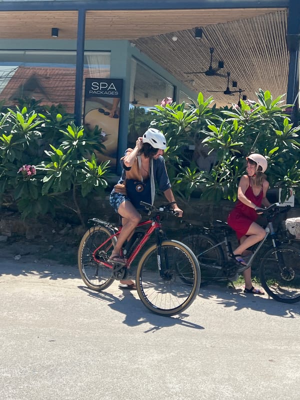 Street life and local movement around Koh Phangan