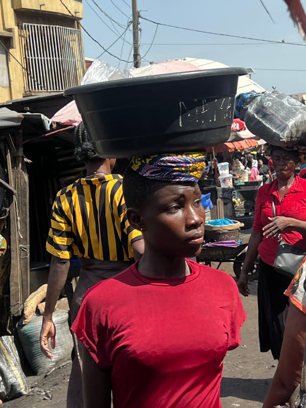 Morning market activity documented in Nkpor, Nigeria