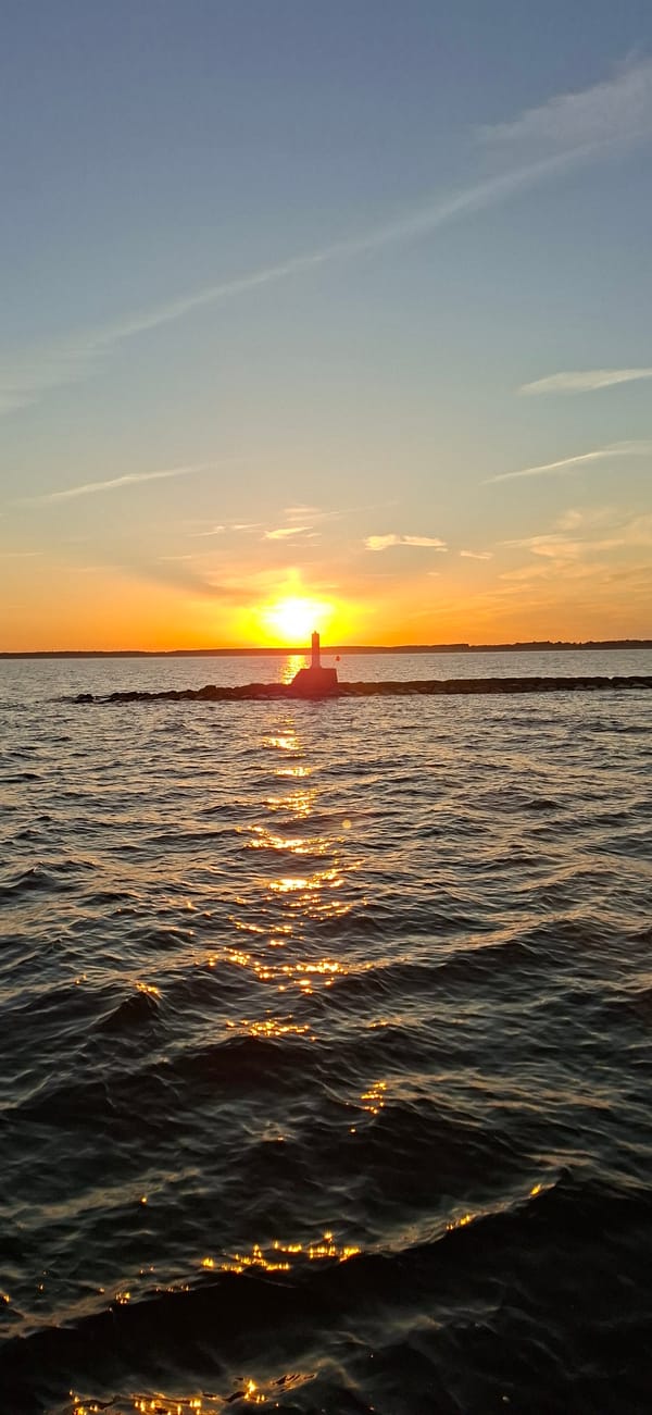 Summer sunset over Pärnu Bay, Estonia