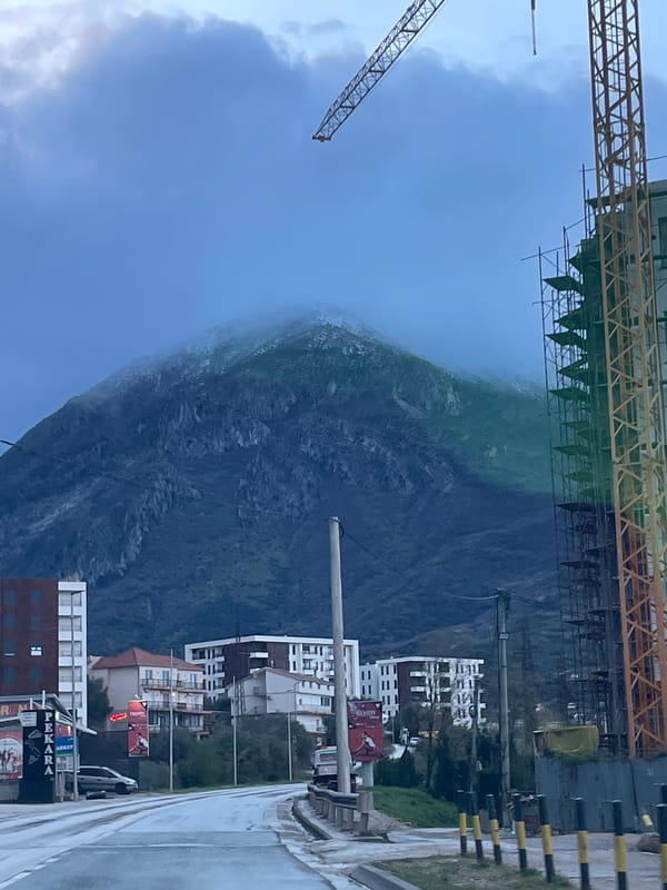 Wet morning conditions observed in Tomba Montenegro industrial area