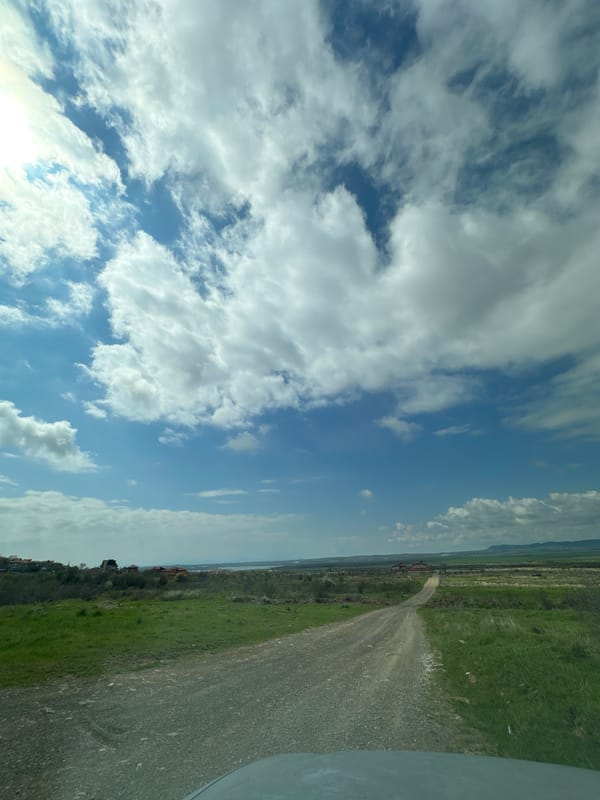 Rural road scene captured near Kosharitsa, Bulgaria
