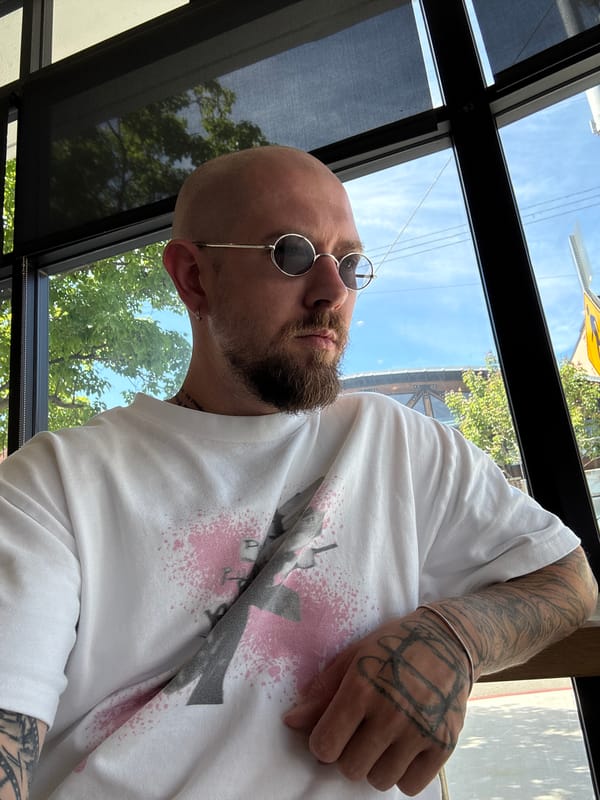 Coffee shop patrons photographed in downtown Los Angeles