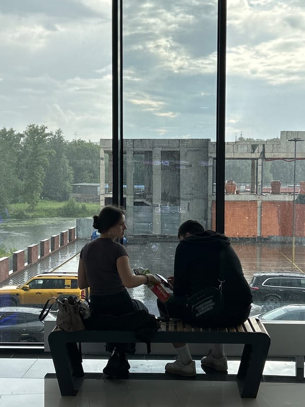 Rainy afternoon gym session in Ivanteyevka, Russia