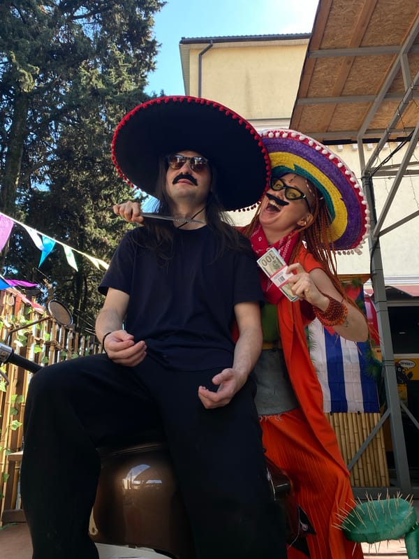 Themed costume party with Mexican props held in Sochi
