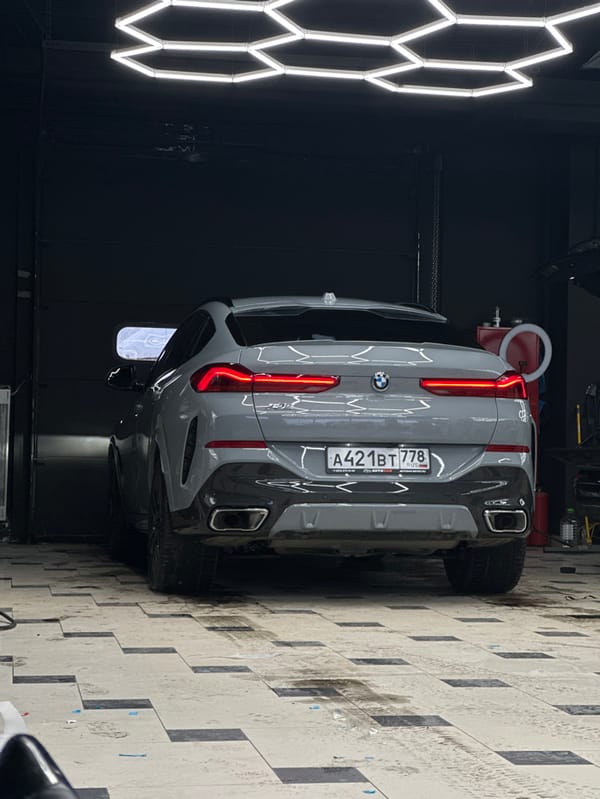 BMW detailing work documented across Saint Petersburg facilities