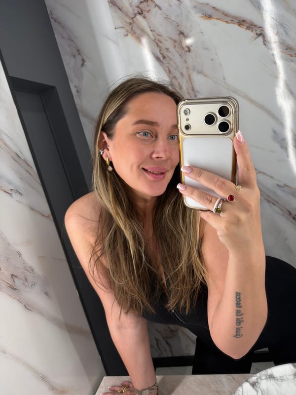 Woman takes selfie in Moscow