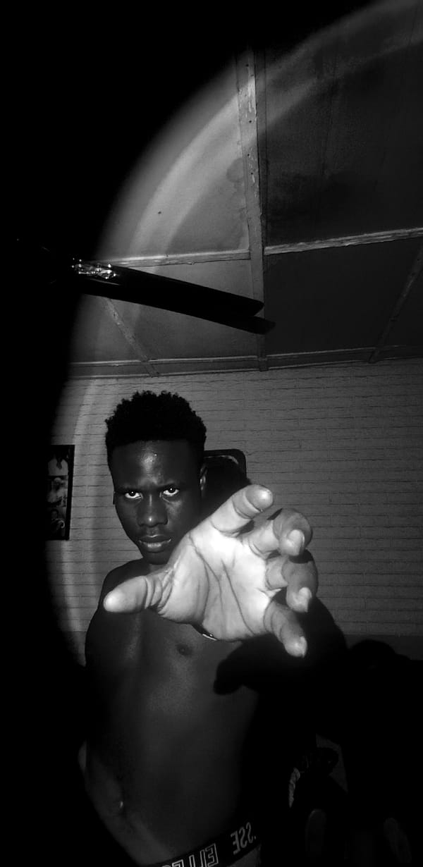 Late-night indoor portrait session in Narayi, Nigeria