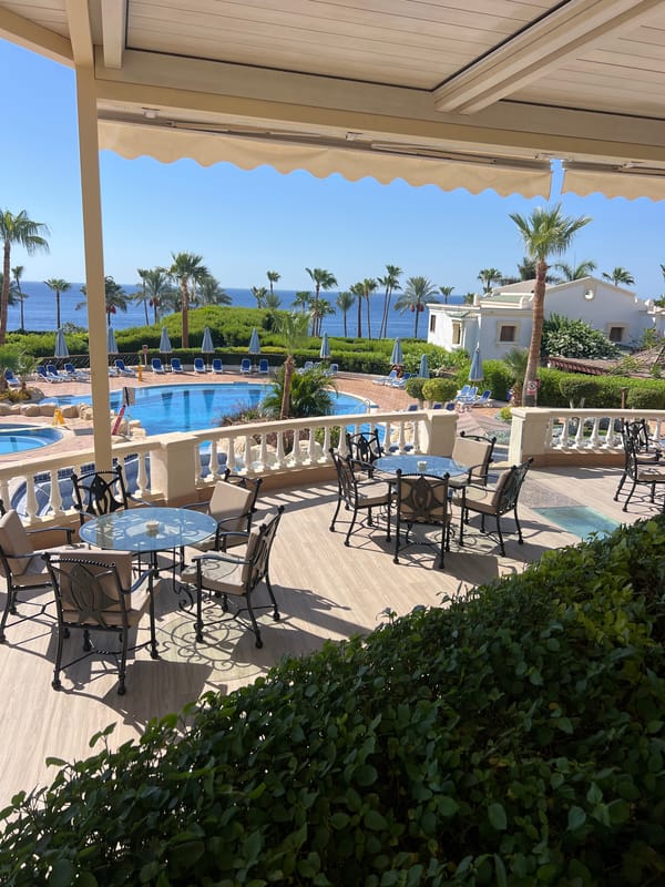 Breakfast morning at a Sharm El Sheikh Red Sea resort