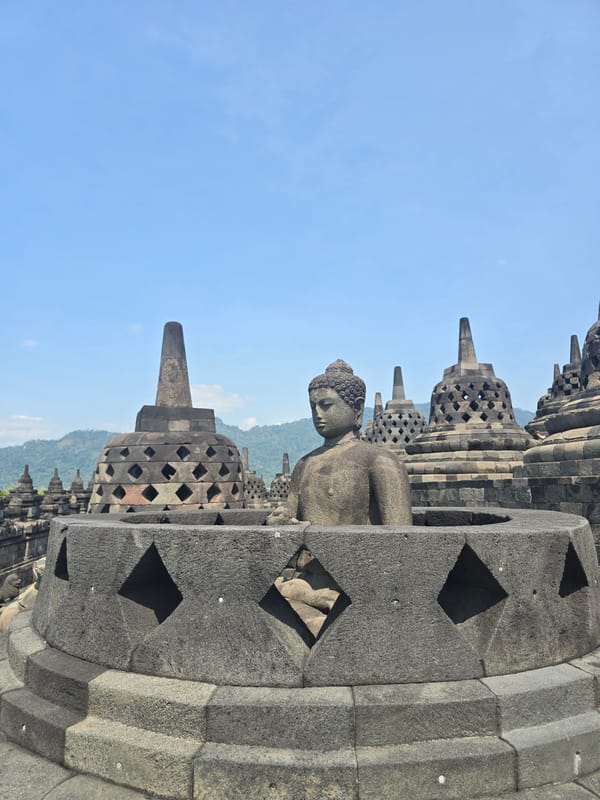 Dawn documentation of Borobudur Temple captured from multiple angles
