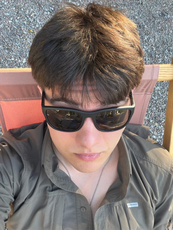 Relaxing in a lounge chair outdoors in Kyiv