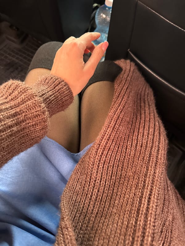 Person in brown sweater observed in car in Kryvyi Rih