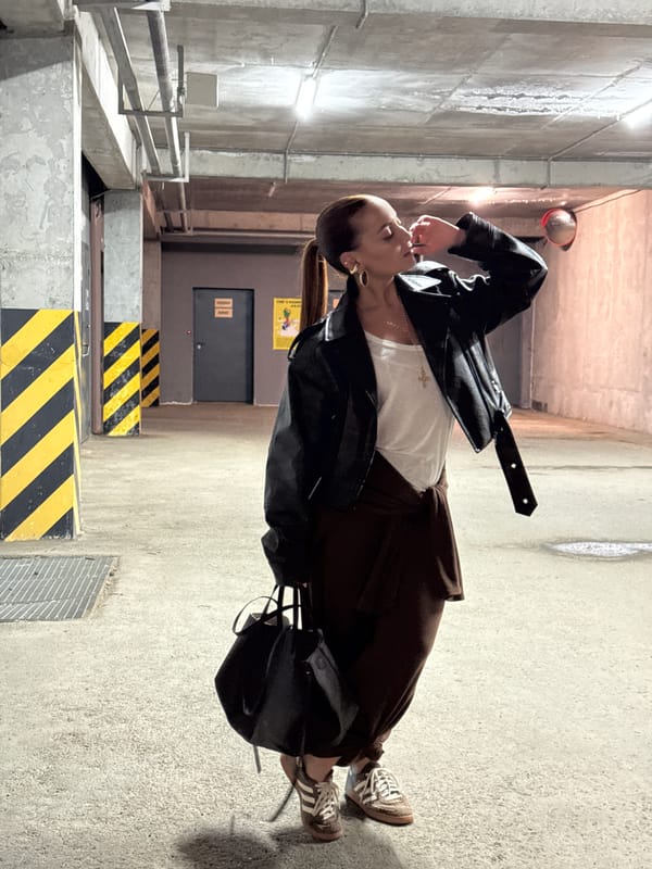 Woman photographs herself in Izhevsk building locations