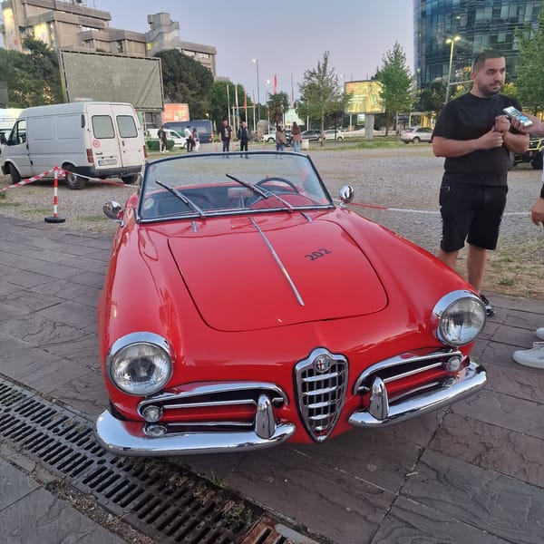 Vintage car show draws crowds in Podgorica Montenegro