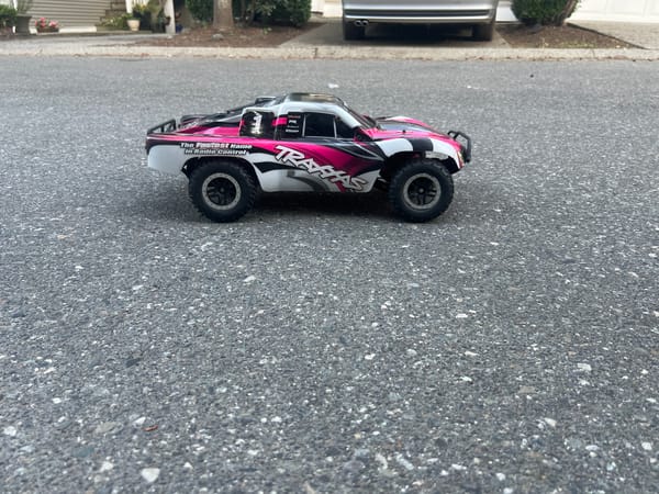 RC truck driving and kite flying session