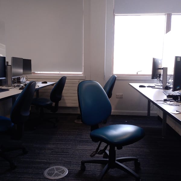 Computer lab interior documented in Coventry
